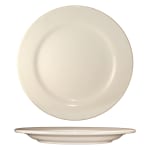 Roma 6-1/4in Plate, American White, Rolled Edge Stoneware